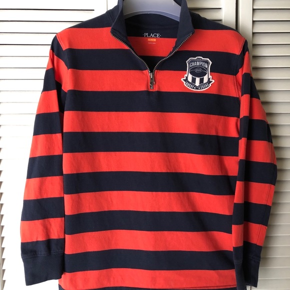 Children’s Place 1/4 Zip Mock Neck - Picture 1 of 5